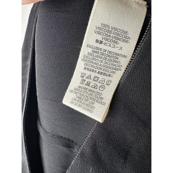 FREE PEOPLE CEM Black Sleeveless Lace Trim Deep V Cinch Waist Wide Leg Jumpsuit - Picture 13 of 14